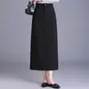 Falda midi recta adelgazante, moderna y versátil para mujer, nueva colección otoño 2026, de cintura alta, fluida, sencilla y que realza la figura