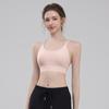 Roupa íntima esportiva de alta resistência cross back beleza integrada acessório leite colete de corrida à prova de choque de volta ioga fitness training