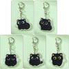 Nuevo Llavero Acrílico Lindo Colgante de Gato Negro Accesorios Llavero Colgante Llavero Colgante Pequeño