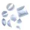 Ornamento de tigela redonda de gesso translúcido natural marroquino, coleção de tigelas de desmagnetização e purificação de gesso, acessório de recipiente de tigela de desmagnetização