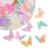 37 x 27 mm acrílico bicolor tridimensional mariposa grande hecha a mano DIY cuentas hechas a mano accesorios de joyería pulsera cuentas dispersas