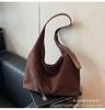 Bolsa Casual Retrô para Mulheres, Grande Capacidade, Bolsa de Ombro Moda Outono e Inverno 2026, Bolsa para Aula de Estudante Universitário, Bolsa Tote para Roupa de Trabalho