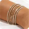Comércio Exterior Transfronteiriço Terno Joias Pulseira Personalizada Nova Liga Combinação Pulseira Conjunto de Seis Peças Venda Quente