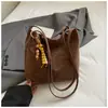 Bolso de Lujo Retro de Nicho con Estampado de Leopardo para Mujer 2026 Nueva Moda Bolso de Hombro para el Trabajo Bolso Tote Bolso Cubo