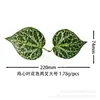 Folhas Artificiais de Coração de Frango de Dois Lóbulos Planta Verde Artificial Folhas de Planta Verde Manual Decoração de Flores Acessórios DIY Pendurado na Parede Jiboia de Dois Lóbulos
