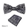 Corbata Vintage para Hombre de Negocios Pañuelo de Bolsillo Traje Camisa de Vestir Lazo Cuello Poliéster Patrón Roto Lazo