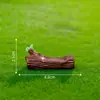 Paisaje en miniatura, figura de gatito creativo y adorable acostado, accesorio de decoración DIY para casa de muñecas de jardinería, pequeño adorno de escritorio