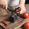 Herramienta Multifuncional para Afilar Cuchillos, Piedra de Afilar Doméstica, Afilador Rápido de Cuchillos, Tijeras de Ángulo Fijo, Cuchillo de Cocina, Afilado Totalmente Automático
