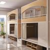 Literas para Escuelas y Negocios, Literas de Hierro para Estudiantes, Camas de Dormitorio de Apartamento Semi-Cerradas para Cuatro Personas