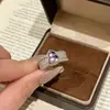 Anel Ginthia Estilo Chinês Novo de Luxo Leve, Totalmente Cravejado, Roxo, Formato de Cabaça, Caro, Retrô, Exquisito, Moda, Anel de Dedo Versátil