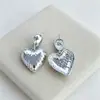 Pendientes Retro de Múltiples Estilos con Toque de Alta Gama Textura Exagerada Colgante Geométrico de Corazón Adornos de Oreja de Aleación Venta al por Mayor
