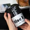 Funda de Taza Calada Plateada Universal Desechable para Taza de Papel de Café Té con Leche Taza de Plástico para Bebida Fría Funda Antiescaldado con Logo Impreso