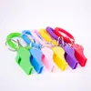 Línea telefónica silbato pulsera para niños llavero color línea telefónica hebilla de resorte se puede pedir