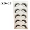 Novo Estilo Transfronteiriço Haste Preta Estilo Raposa Voadora Diagonal Look Mestiço Tailandês Cílios Postiços Olhos Encantadores Semelhantes aos de Raposa Peça Única