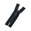 No. Cremallera impermeable de resina de 5 puntas, cierre oculto, cabeza negra en forma de calabaza, específicamente para guantes de exterior, longitud personalizable