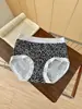 Panty de mujer con estampado de leopardo retro de seda helada, transpirable, entrepierna de algodón puro, cintura media, sin costuras, cómodo, bordes sin enrollar, ropa interior de mujer sin marcas