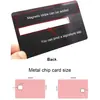 Grabado Láser NFC RFID Banco Metal Tarjeta de Crédito Comercial Con Logo Fábrica Mayorista