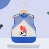 Delantal Infantil Impermeable y Resistente a Manchas, Bata de Bebé sin Mangas, Delantal Lindo Estilo Chaleco Protector de Manga Larga para Niños y Niñas