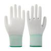 Guantes de Palma Recubierta de PU Guantes de Nailon Taller de Fábrica de Electrónica Libre de Polvo Antiestático Guantes de Protección Laboral de Palma de PU Recubierta Fina