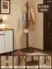 Cabideiro de Chão em Madeira Maciça para Quarto, Uso Doméstico, Cabideiro Simples de Chão, Cabide para Roupas e Bolsas Indoor