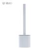 Cepillo de Inodoro Japonés Simple con Ranuras Sin Puntos Muertos Cepillo de Silicona para Inodoro Montado en la Pared Cepillo de Limpieza para Baño del Hogar
