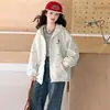 Chaqueta de Otoño para Niñas con Estampado de Dibujos Animados 2026 Nueva Moda Sudadera con Capucha de Encaje Cárdigan Chaqueta de Béisbol para Niños Mayores