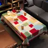 Toalha de Mesa para Restaurante Estilo Étnico, Impermeável, à Prova de Óleo, Não Lavável, Luxo Leve, Atmosfera de Alto Padrão, Retangular, Bar, Hotel, Toalha de Mesa para Mesa de Chá