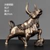 Atacado Ornamentos para adega de vinho vermelha Taurus otimista Mascote do ano do boi da sorte Decorações de armário de vinho Escultura Pequeno artesanato