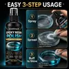 El spray limpiador y pulidor de resina KineShineX es adecuado para joyería de resina epoxi para eliminar rayones finos en la superficie.