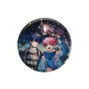 Insígnia Dupla Flash para Pet 246-255 Novo Design 75mm 58mm Insígnia de Folha de Flandres Colaboração de Mercadoria de Anime Refletiva