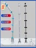 Cerca Electrónica Curva en L Soporte de Tubo Terminal Poste Medio Aleación de Aluminio Juego Completo de Accesorios para Malla Antirrobo de Pulso de Alto Voltaje