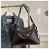 Bolso de Hombro Retro para Mujer de Gran Capacidad Otoño e Invierno 2024 Nueva Moda Commuter Casual Casual Hombro Cruzado Tote