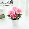 Flor falsa rosa pequeño bonsái creativo adornos de interior planta artificial fabricantes suministro directo flores una generación de simulación plantas en maceta