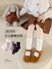 Calcetines para Niña Primavera y Otoño Algodón Niños Calcetines de Princesa con Lazo y Encaje Estilo Coreano Estilo Extranjero Niña Bebé Calcetines a Media Pantorrilla