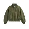 Chaqueta Bomber Americana de Calle con Cuello Alto para Hombre Joven Holgada Silueta de Alta Gama Ropa de Abrigo Chaqueta de Béisbol Top ins