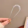 Grampo de cabelo de flor de magnólia, grampo de cabelo de estilo antigo, acessório de cabelo Hanfu, acessório de cabelo de cheongsam para mulheres, grampo de metal com pérola e franja, grampo de cabelo de jade