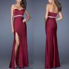 Carga transfronteiriça ebay suporte Amazon Europa e Estados Unidos Amazon transfronteiriça Vestido Feminino Sexy de Amarração no Peito com Fenda Cerimônia