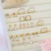 Brincos de Aço Inoxidável da Moda Mais Vendidos da Amazon, Estilo Cotidiano, Studs, Argolas, Conjunto de Joias para Piercing