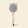 Peine de Bolsa de Aire de Dibujos Animados para Masajear el Cuero Cabelludo para Mujeres con Cabello Largo y Buen Aspecto, Peine Portátil de Cojín de Aire Antiestático Esponjoso para Cabello Rizado