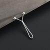 Clip en forma de Y Clip en forma de U Artefacto de cintura ajustada Hebilla de fijación de cintura de pantalón de metal Simple Oro y plata Negro Clip de bola de acero de ajuste de ropa