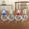 Botella Redonda Plana de Vidrio para Base Líquida de 30 ml al por Mayor, Botella para Esencia, Botella para Aceite de Cuidado de la Piel, Botella con Dispensador de Loción, Botella de Vidrio Cosmético