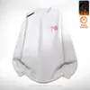 Sudadera con forro polar para hombre, nuevo modelo otoño e invierno 2025, cuello redondo, corte holgado, sin capucha, chaqueta de manga larga para hombre, moderna