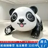 Adorno de Escultura Realista de Panda Gigante de Fibra de Vidrio Animal de Dibujos Animados Impreso en 3D Decoración de Jardín Escultura de Mascota de Espuma
