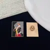 Insignia Pin Insignia de Pintura Famosa Retro Arte Abstracto Retrato Pintura al Óleo Accesorios para Ropa Broche Decoración para Bolso de Libro de Arte