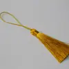 Borla de Oreja Gruesa de 8 cm Poliéster Marcador de Libros de Ropa de Gama Alta Accesorios de Talla en Madera Oreja Nudo Chino Colgante Borla Oreja