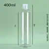 Fábrica de Origen Botellas de Plástico Transparentes con Tapa Flip-Top Tapa Mariposa de PET Botellas Exprimidoras Botellas Dosificadoras Cosméticas Grandes Cantidades en Stock