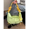2026 Bolso de Hombro Cruzado Versátil de Gran Capacidad para Mujer Casual Plegado para Viajes Bolso Dumpling