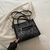 Nuevo Estilo Otoño 2025, Bolso de Mano de Moda con Estampado de Leopardo Popular de Este Año, Casual Elegante, Dulce y Fresco, Bolso Cuadrado Pequeño de Moda para el Trabajo