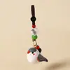 Nuevo Llavero Colgante Pájaro Tallado en Madera Hecho a Mano Lindo Gorrión Decoración para Colgar en Mochila Regalo de Graduación para Estudiantes