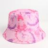 Sombrero de Pescador Europeo y Americano Nuevo Tie-Dye Colorido Estampado 3D de Doble Cara Sombrero de Cubeta para Hombres y Mujeres Sombrero de Protección Solar para Exteriores